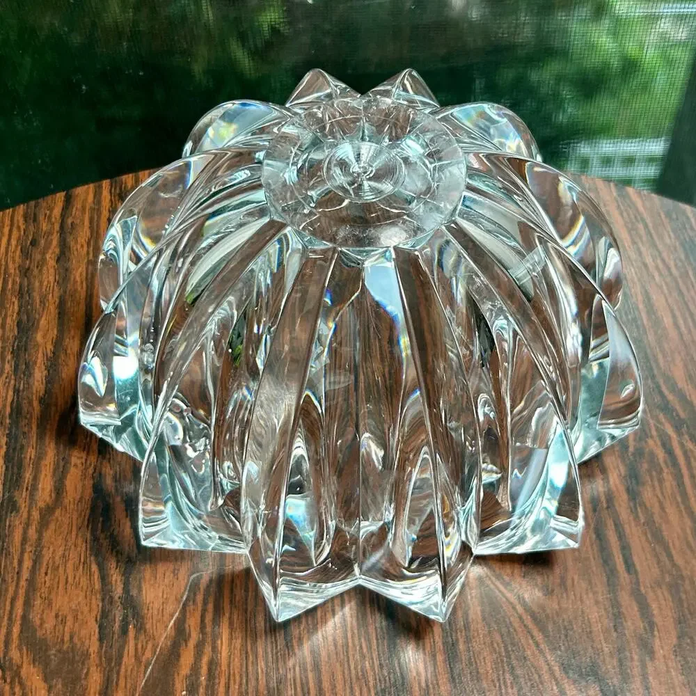 Vintage Judith Kruger Faceted Lucite Bowl – Grainware/Tiara Acrylic Centerpiece